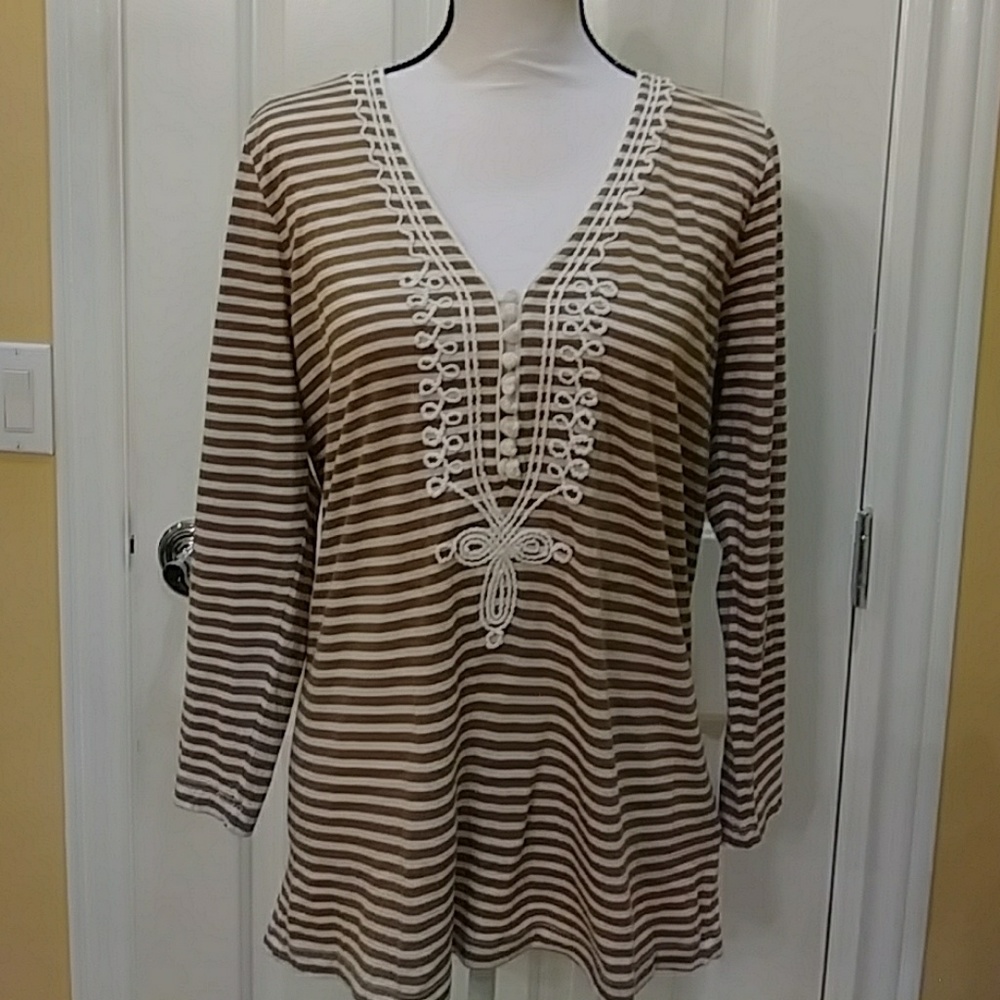 J Crew Embroidered Tunic